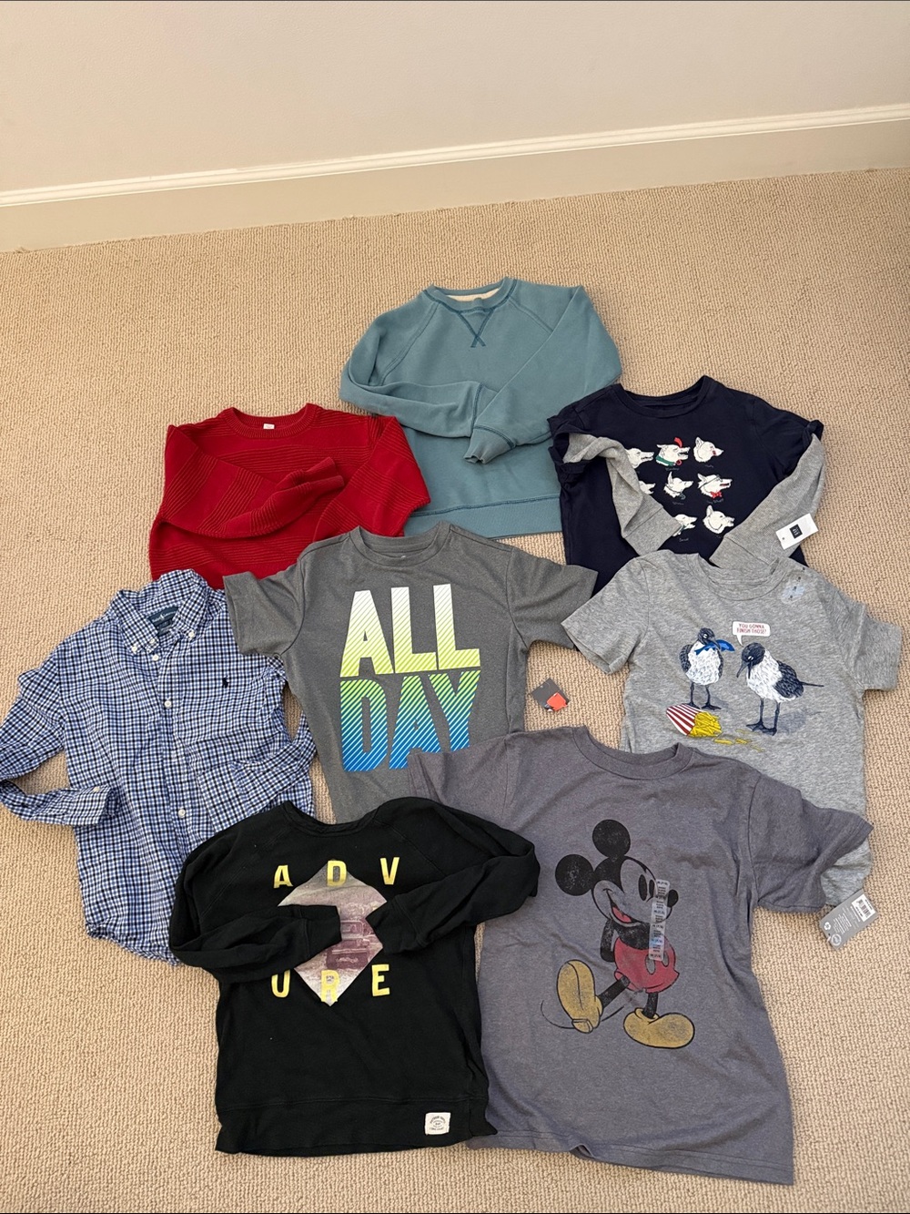 8 Piece Set Boys Size 6/7. Ralph Lauren, Gap and more